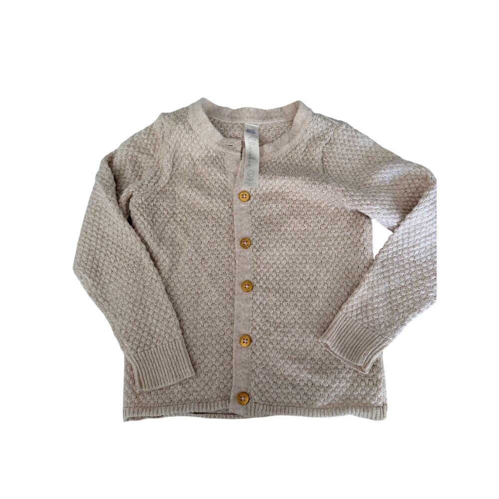Cherokee Girls' 2T Textured Cardigan with Gold Buttons